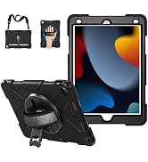 Case for iPad 10.2 2021 9th Generation : Military Grade Silicone Shockproof Heavy Duty Protective...