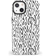 Casely Designed for iPhone 15 Case | Heart Throb | Endless Hearts Bold Case | Compatible with Mag...
