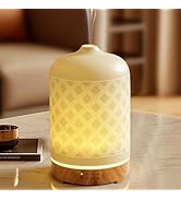 Essential Oil Diffuser 200ml-Ultrasonic Aroma Diffuser with 4 Timers, Aromatherapy Diffuser 7 Col...