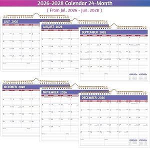 calendar 2026-2028 wall