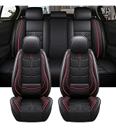 Amooca Car Seat Covers Full Set Automotive Seat Protection Fit for Most Cars SUVs Front & Back Se...