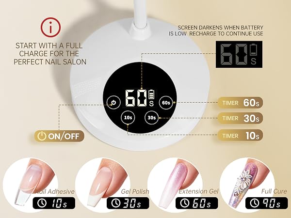 touch uv lamp for nails
