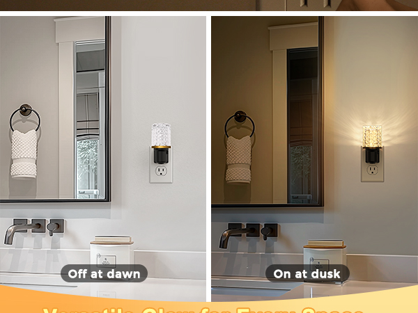 night lights plug into wall led auto on off dusk to dawn light sensor