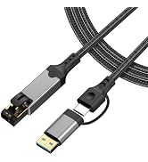 USB 3.0 to Ethernet Cable Adapter, Ethernet to USB C Cable - 3.3FT, USBC to RJ45 Gigabit (1000M) ...