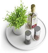 Homerays Lazy Susan Organizer 10 Inch Non-Skid Bamboo Lazy Susan for Kitchen Rotating Spice Rack ...