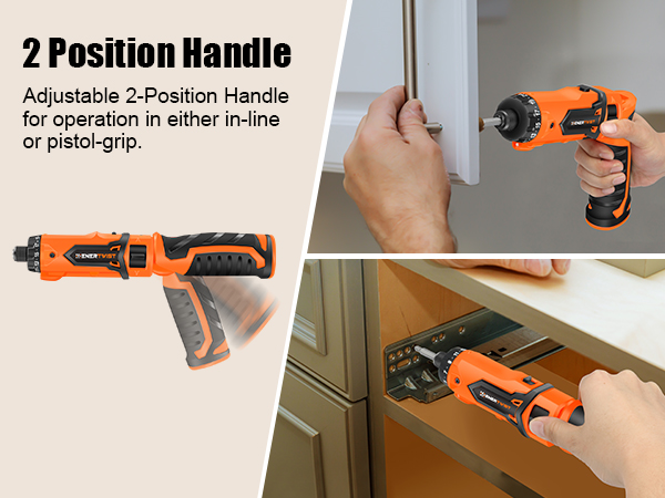 8V Cordless Electric Screwdriver Set with 1Hr Fast Rechargeable