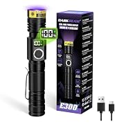 DARKBEAM Flashlight UV Black Light 395 nm Woods Lamp LED Ultraviolet Light | Blacklight Flashligh...