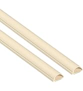 D-Line Half Round Cord Hider, Patented Cable Cover, Hide TV Wall Mount Wires, Raceway for Cords, ...