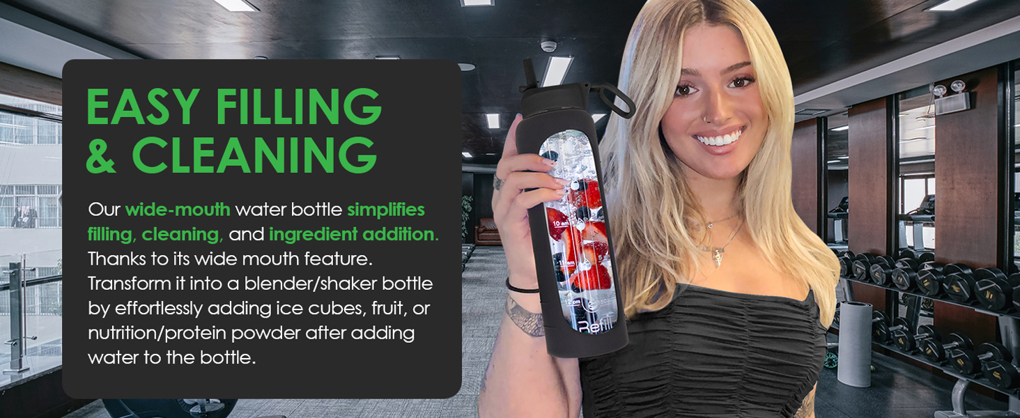 bottle brush cleaner water bottle 32oz glass water bottle with measurements mediciones onza