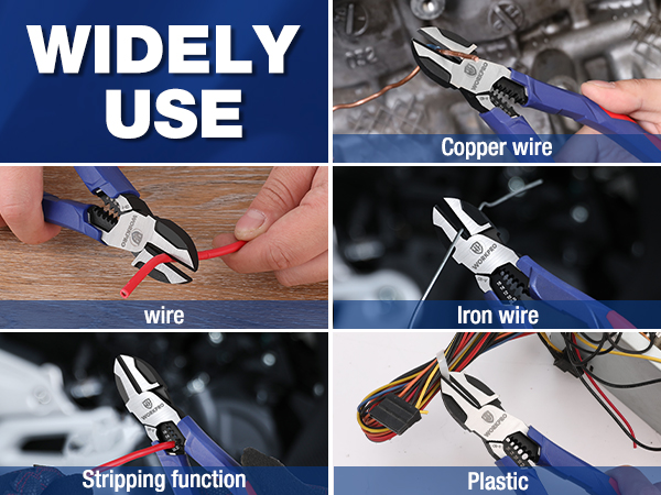 side cutters diagonal cutting pliers Diagonal Cutting Pliers with High Leverage Design