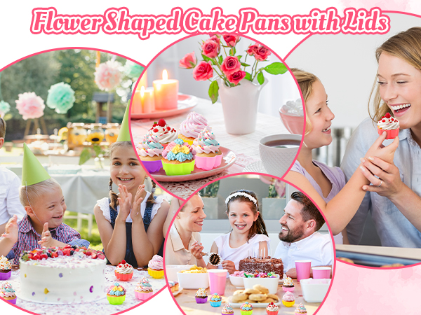 Flower Silicone Baking Cups