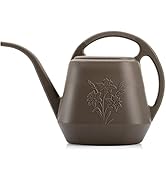 Fasmov 1-Gallon Plastic Watering Can with Comfortable Handle, Garden Watering Cans Long Spout for...