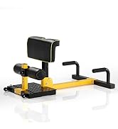 SPORFIT Sissy Squat Machine, 8 in 1 Adjustable Deep Squat Bench for Sit-Up, Push-Up, Elastic Band...