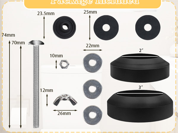 Heavy Duty Toilet Tank Bolts Replacement