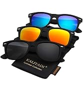 KALIYADI Polarized Sunglasses for Men and Women Matte Finish Sun glasses Color Mirror Lens UV Blo...