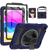 ROSROME Case for iPad (A16) 11th/10th Generation 11/10.9 inch 2025/2022 | Full-Body Shockproof Pr...