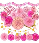 Moon Boat 35PCS Party Decorations Paper Fan Hanging Set - Birthday,Bridal/Baby Shower,Bachelorett...