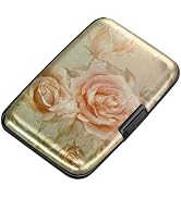 ELFISH Mini RFID Aluminum Wallet Credit Cards Holder Business Card Case Metal ID Case for Men Wom...