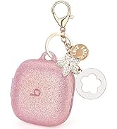 VISOOM Bling Beats Fit Pro Case Cover, Silicone Beats Pro Case Cover for Women with Glitter Keych...