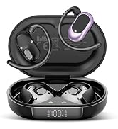 Open Ear Headphones, NEW Over Ear Earbuds with 4 ENC Noise-Canceling Mic | Ultra-Comfort Bone Con...