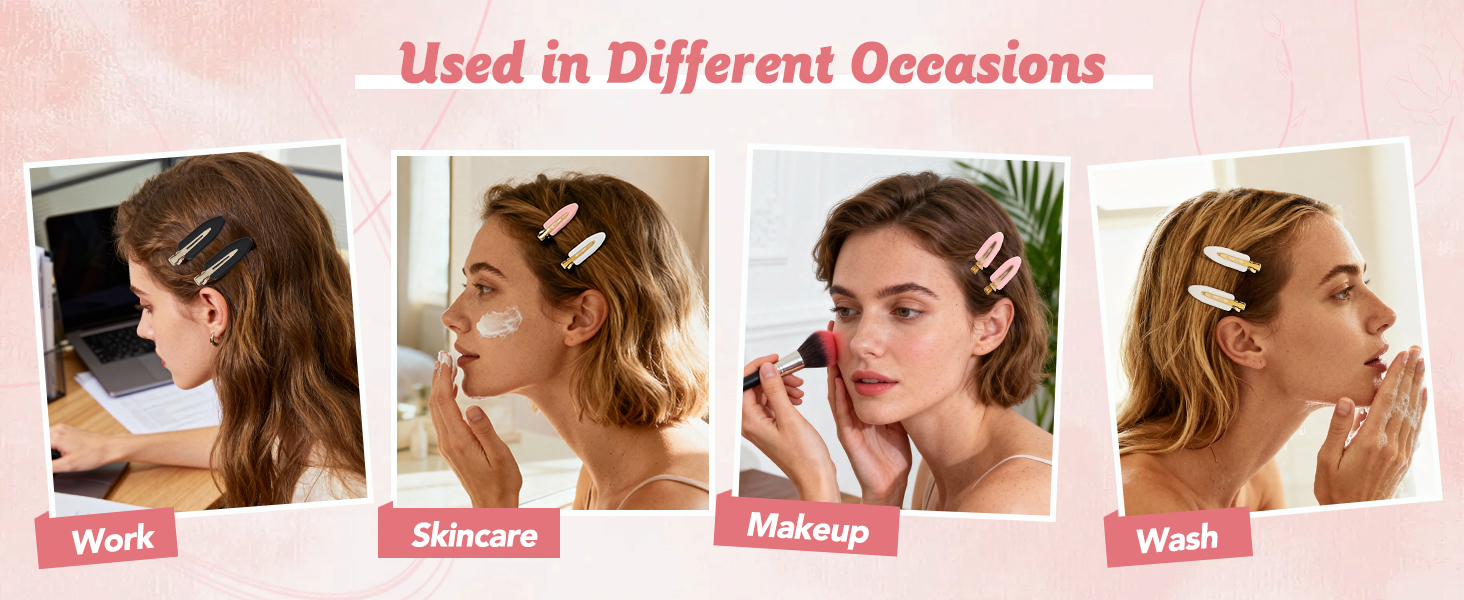 no crease hair clips for makeup