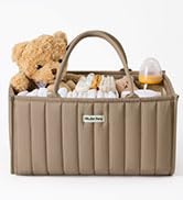 Blissful Diary Baby Diaper Caddy Basket, Stylish Baby Diaper Caddy Organizer, Storage Basket for ...