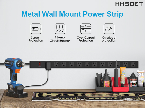 power strips mountable