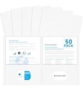 Two Pocket Folders, PANDRI 50 Pack 2 Pocket Folders, Letter Size Paper File Folder for School Off...