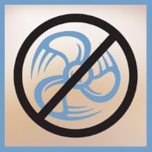 bladeless design for safe use around children and pets
