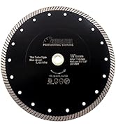 SHDIATOOL Diamond Turbo Blade 10 - Inch Super Thin Cutting Disc for Porcelain Ceramic Tile Granit...