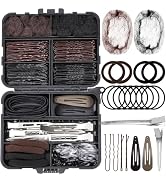 Teenitor 163psc Hair Accessories Kit, Bobby Pins Hair Pins Hair Net Hair Clips and Hair Ties Hair...