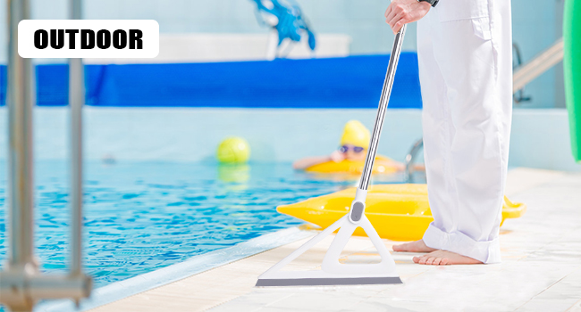 silicone broom for outdoor use