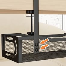 Under Desk Cable Management Tray, Cord Organizer for Table, under desk wire management