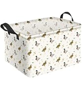 36L Cute Mallard Duck Storage Bins Empty Gift Baskets for Girls Baby Shower Decorations Girls Tod...
