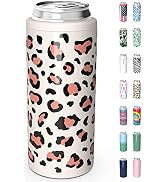 TILUCK Skinny Can Cooler for Slim Beer & Hard Seltzer, Stainless Steel, Doucle-Walled Stainless S...