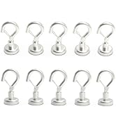Ant Mag Magnetic Hooks Heavy Duty with Snap 22lbs Strong Magnet Hooks Great Hanging for Refrigera...