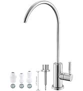 Drinking Water Faucet,Easy to Install Sink Water Filter Faucet,Lead-Free Reverse Osmosis Faucet f...