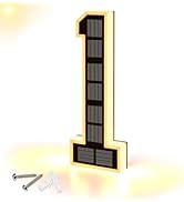 9" Solar Powered House Numbers for Outside, XTAUTO 300LM Large Modern Backlit Address Signs Auto ...