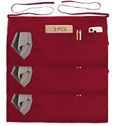 Xeoxarel Aprons with 4 Pockets (Available in 3 Pack / 7 Pack) 23.5'' X 11.5''
