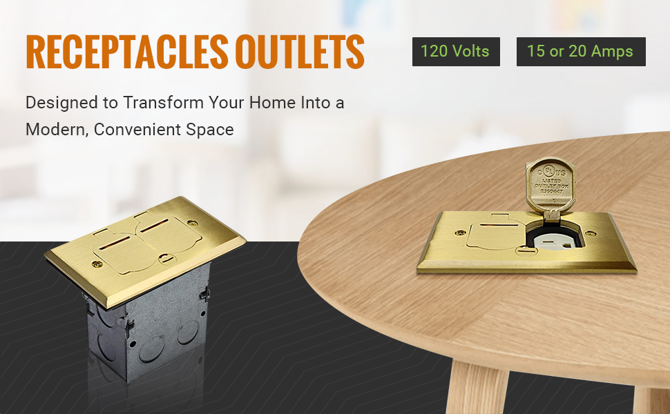 Outlets with Flip Lid -Retractable