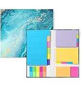 Rouidr Sticky Notes Set, 410 Sheets Self-Stick Note Pads Book, Bright Colors, Super Sticking Powe...