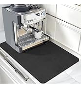 Findosom 12"x 20" Dish Drying Mat, Super Absorbent & Cuttable Coffee Mat, Hide Stain Dish Mat for...