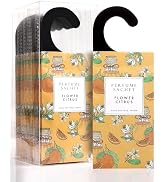 ROSE COTTAGE Large 12 Packs Flower Citrus Hanging Closet Air Freshener Scented Sachets Long Lasti...