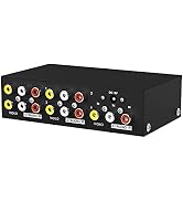MT-VIKI 4 Way 3 RCA Splitter Composite Video Audio Distribution (1 in 4 Out)