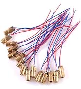 30 Packs Laser Diodes, Mini Red Laser Diodes Lasers, 5V, 650nm, 5mW, Red Dot Laser Heads with Lea...