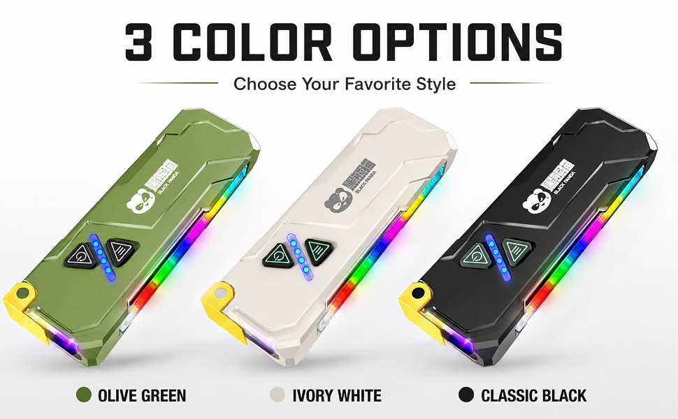 3 color for choice flashlight