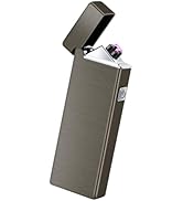 LcFun Electric Lighters Rechargeable USB Lighter Windproof Arc Lighter Flamesless Plasma Lighters...