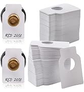 ZOOFOX 500 Pack Reusable Wine Bottle Tag, Plastic Wine Cellar Labels for Wine Racks Marker