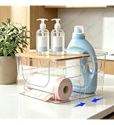 BLULEE Plastic Bag Holder for Grocery Bags, Under Sink Trash Dispenser | Extra Large Garbage Bag ...