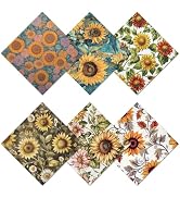 CREATCABIN 6 Pcs Sunflower Glasses Cleaning Cloth Microfiber Cloth Soft Multicolor Cleaner Sungla...